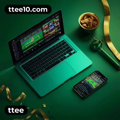 App ttee para iOS e Android — interface mobile, login biométrico e PIX integrado